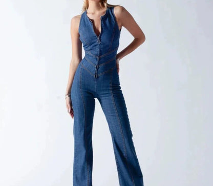 Womens Denim Jumpsuit