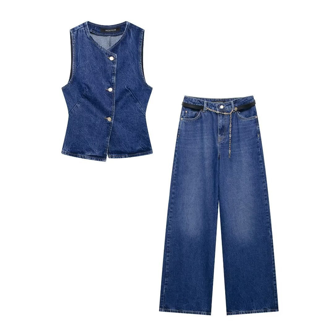 Womens Denim Set