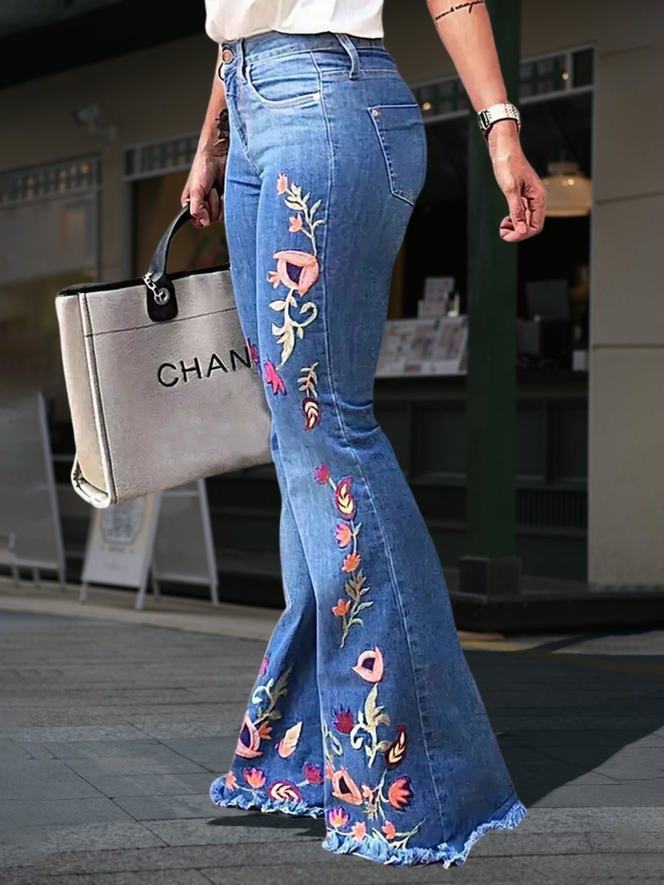 Womens Denim Trousers