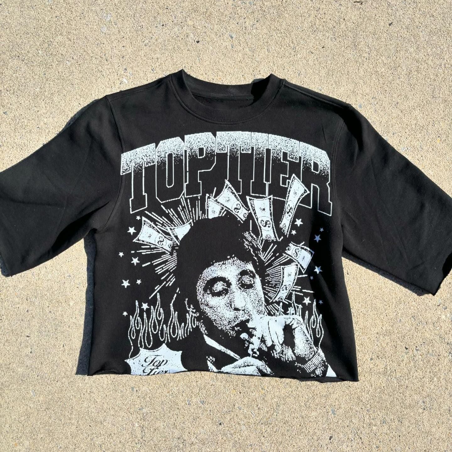 Womens Digital Print Round Neck T-Shirt
