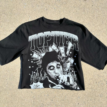 Womens Digital Print Round Neck T-Shirt