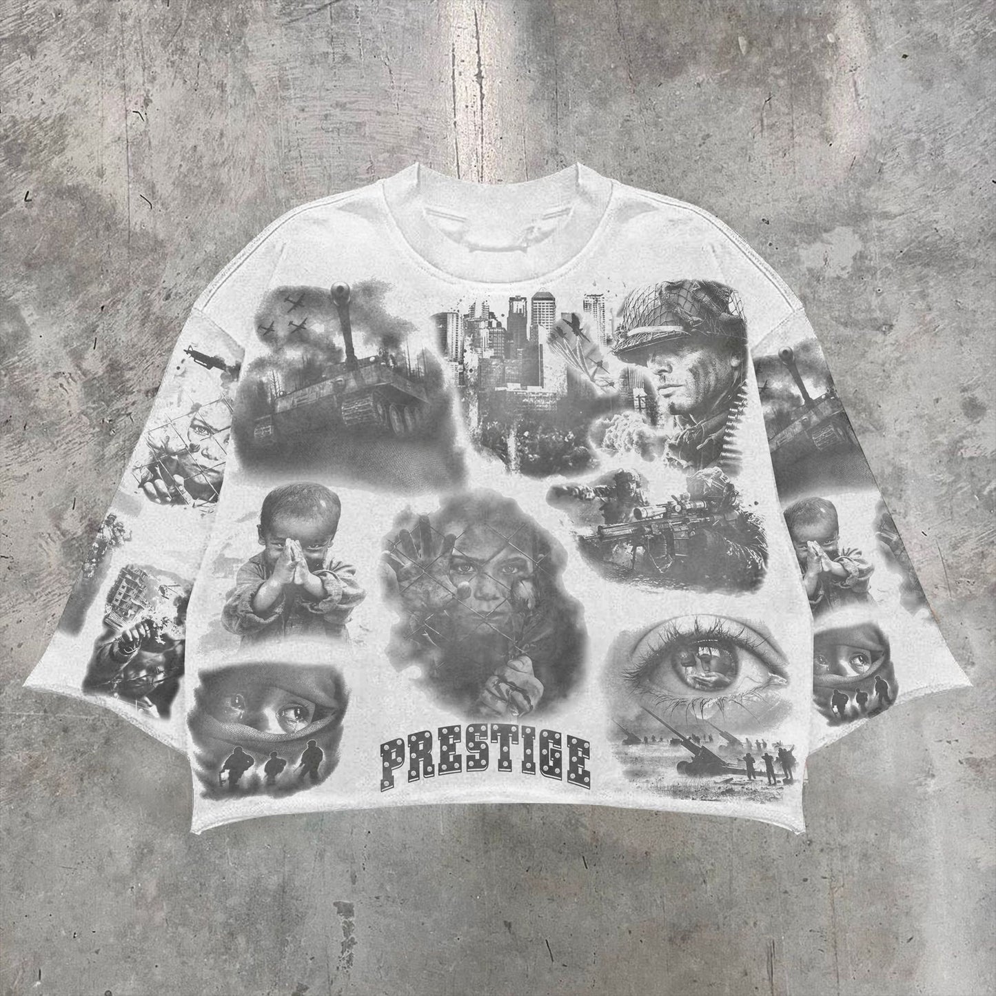 Womens Digital Print Round Neck T-Shirt