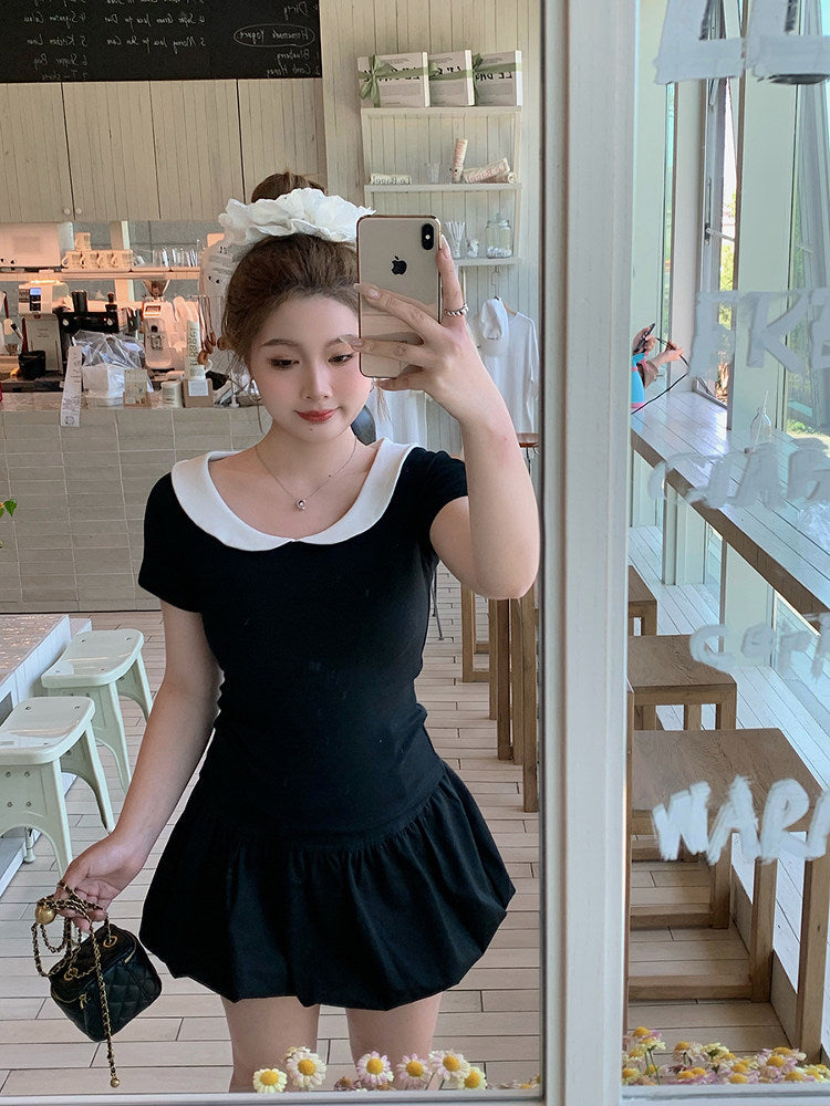 Womens Doll Collar T-Shirt