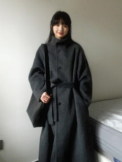 Gray Thick Fabric High-Quality Woolen