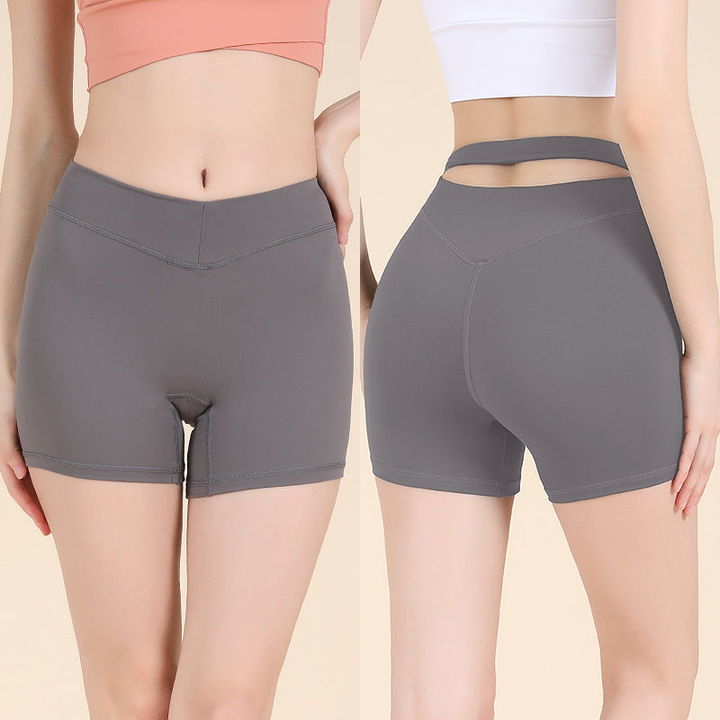 Womens Drawstring Yoga Fitness Shorts