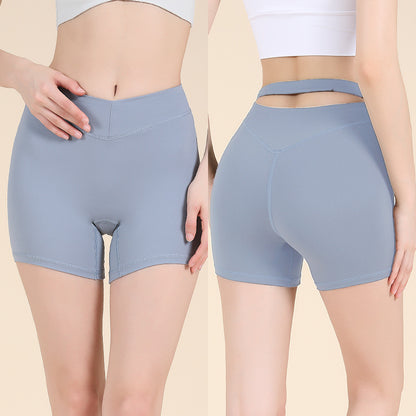 Womens Drawstring Yoga Fitness Shorts