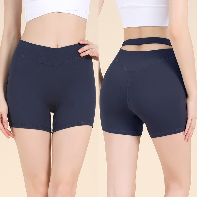 Womens Drawstring Yoga Fitness Shorts