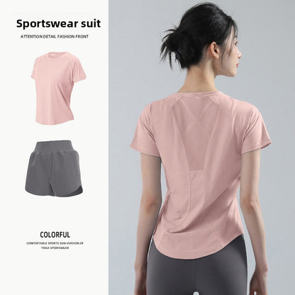 Womens Elastic Quick-Dry Sportswear Set