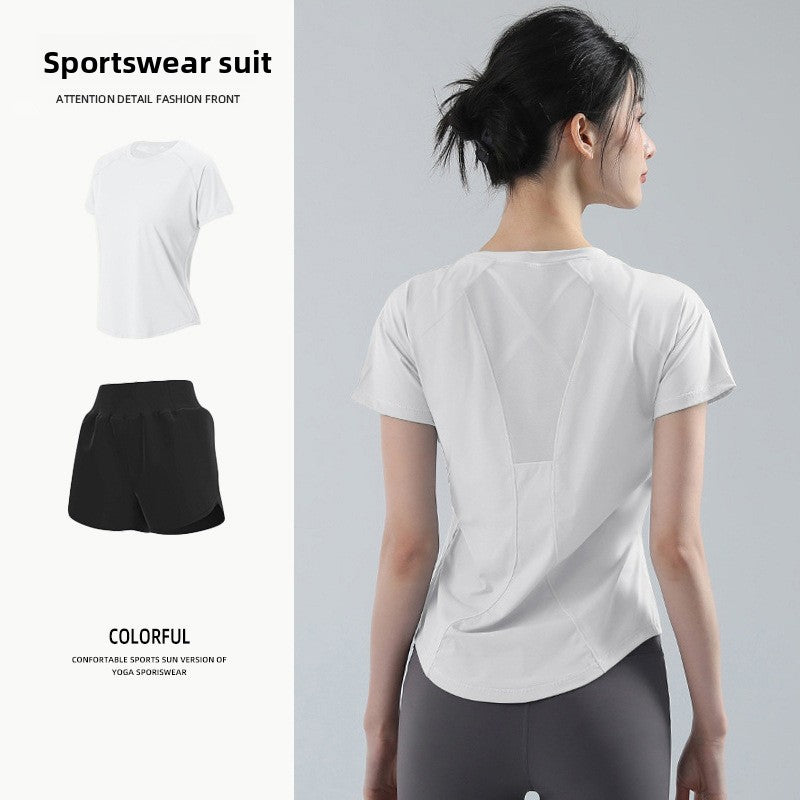 Womens Elastic Quick-Dry Sportswear Set