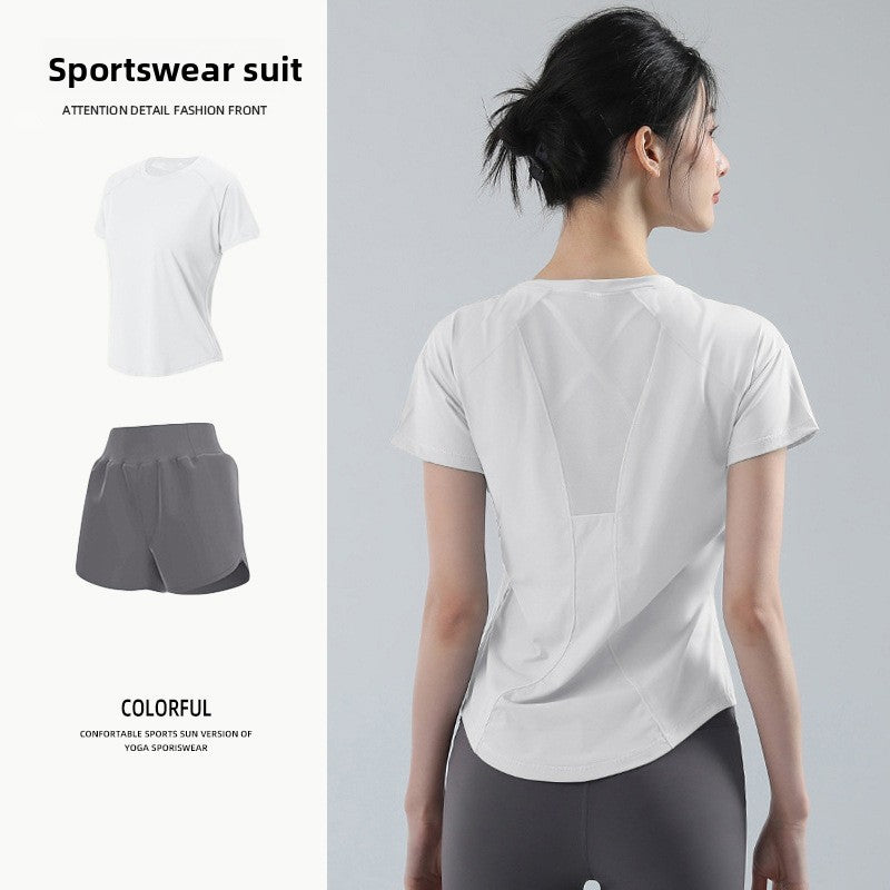 Womens Elastic Quick-Dry Sportswear Set
