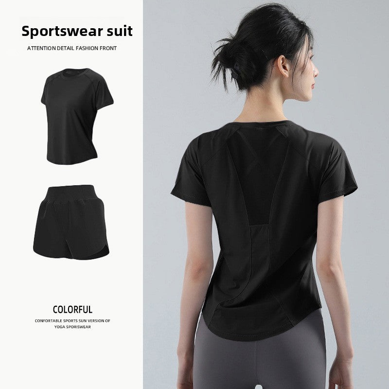 Womens Elastic Quick-Dry Sportswear Set