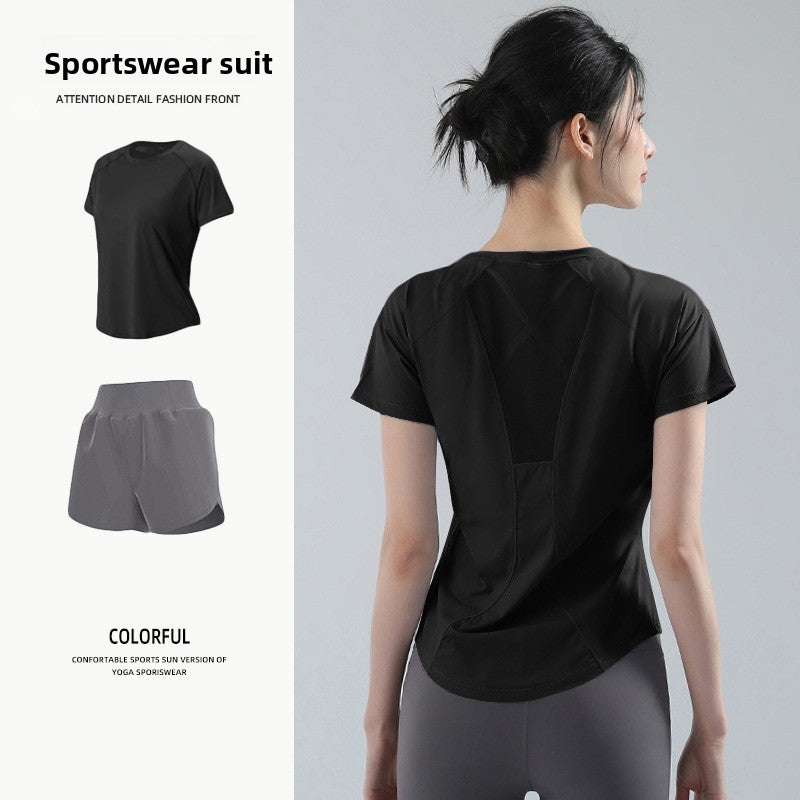 Womens Elastic Quick-Dry Sportswear Set