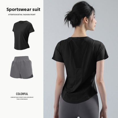 Womens Elastic Quick-Dry Sportswear Set