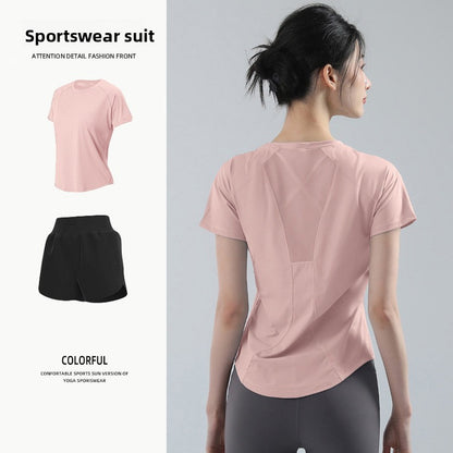 Womens Elastic Quick-Dry Sportswear Set