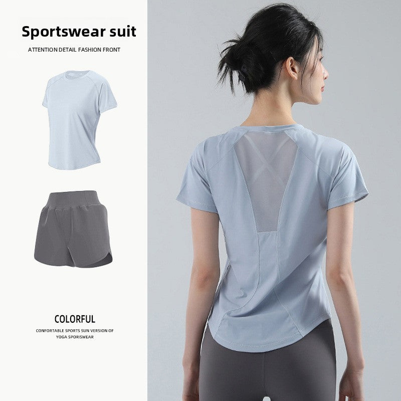 Womens Elastic Quick-Dry Sportswear Set