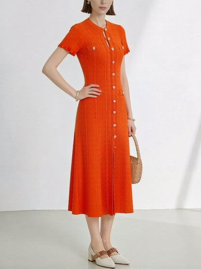 Womens Elegant Knit Maxi Dress