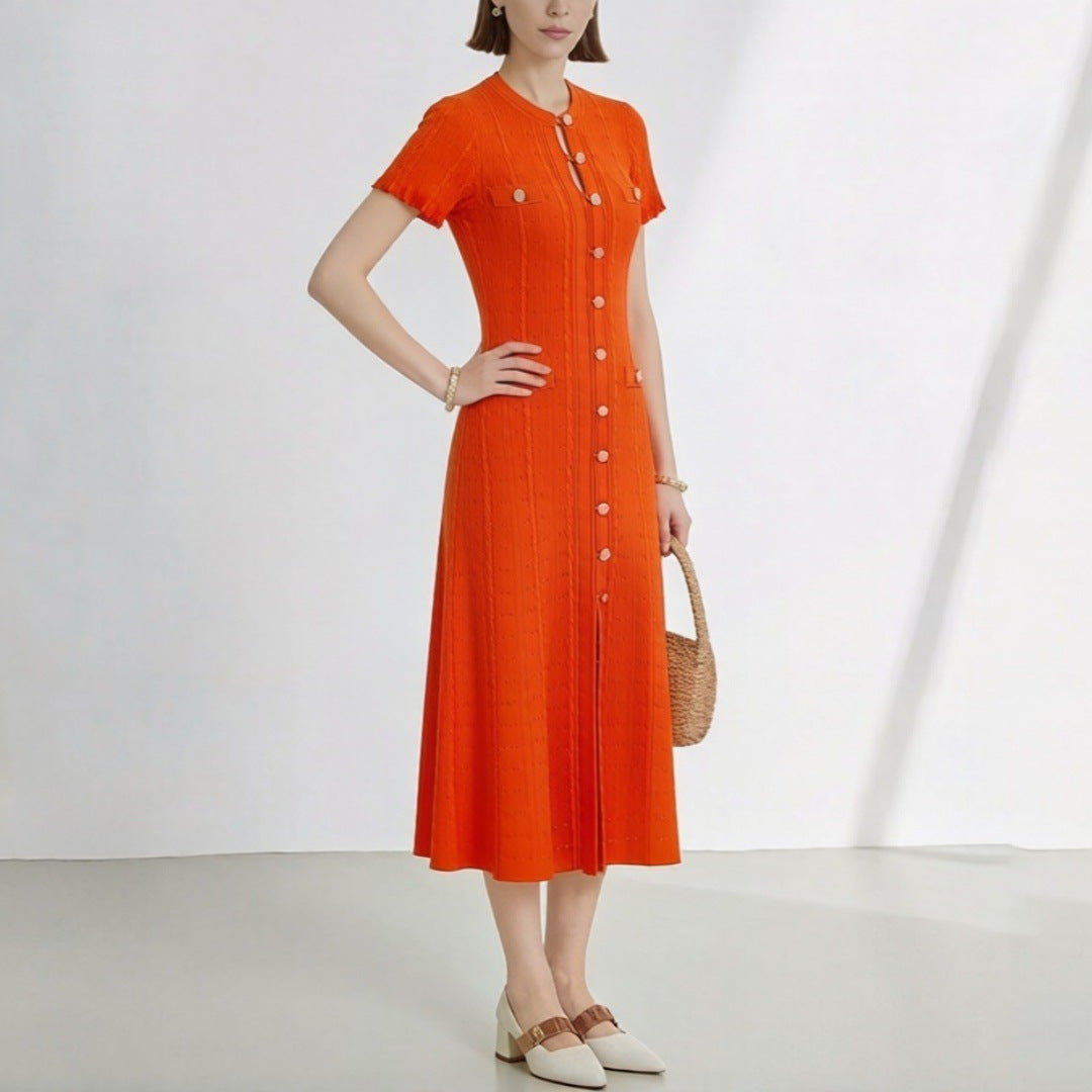 Womens Elegant Knit Maxi Dress