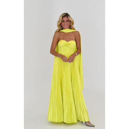 Womens Elegant Pleated Dress