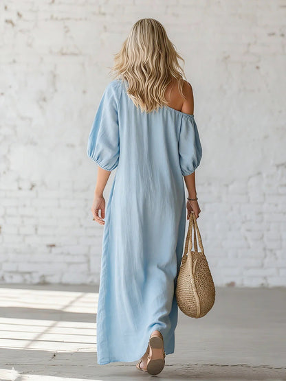 Womens Elegant Princess Midi Dress