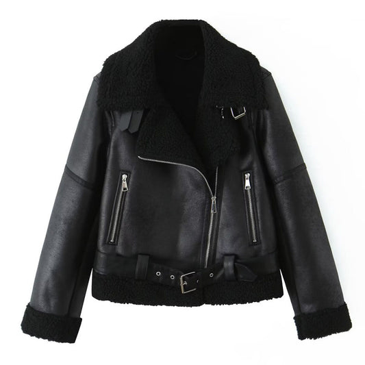 Womens Faux Leather Jacket