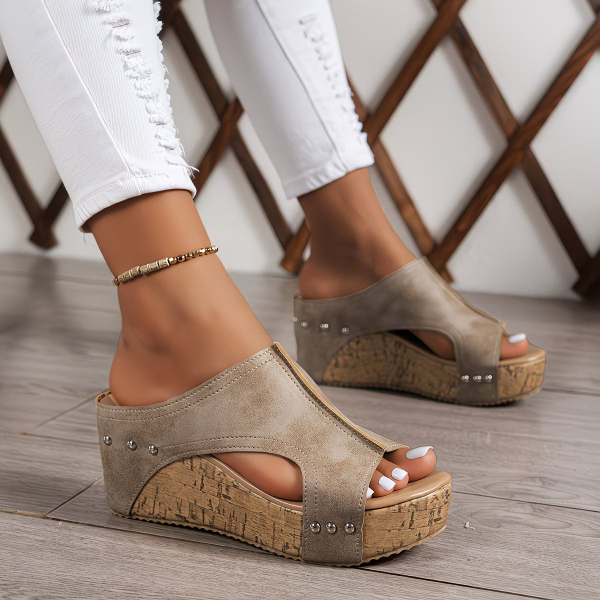 Womens Fish Mouth Platform High Heels