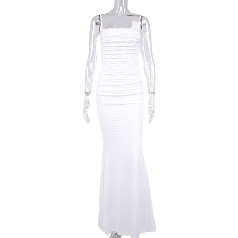 Womens Fishtail Backless Dress