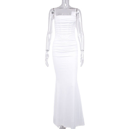 Womens Fishtail Backless Dress