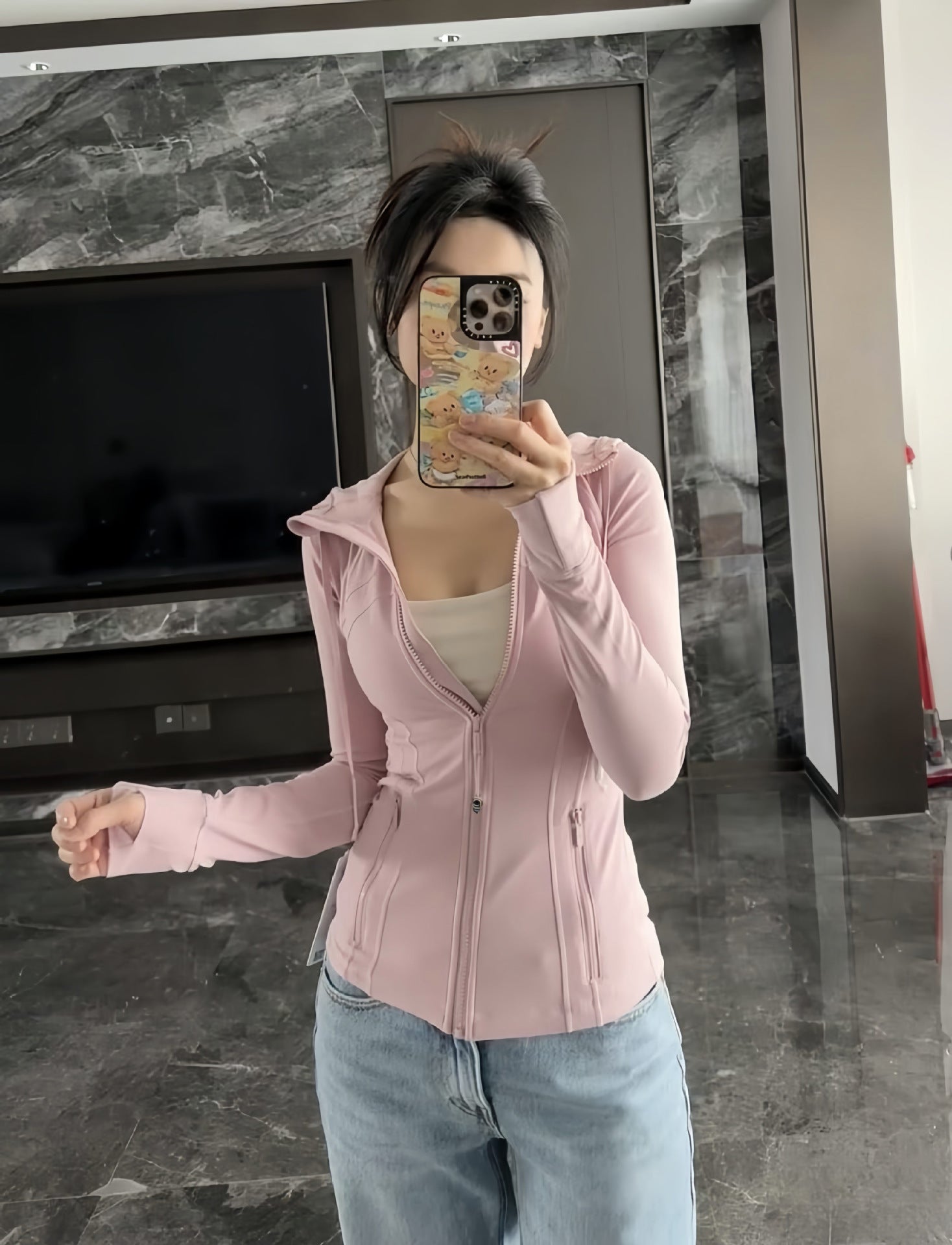 Womens Fitness Yoga Jacket Long Sleeve Sports Top