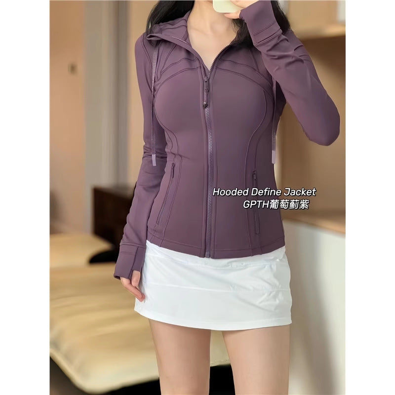 Womens Fitness Yoga Jacket Long Sleeve Sports Top