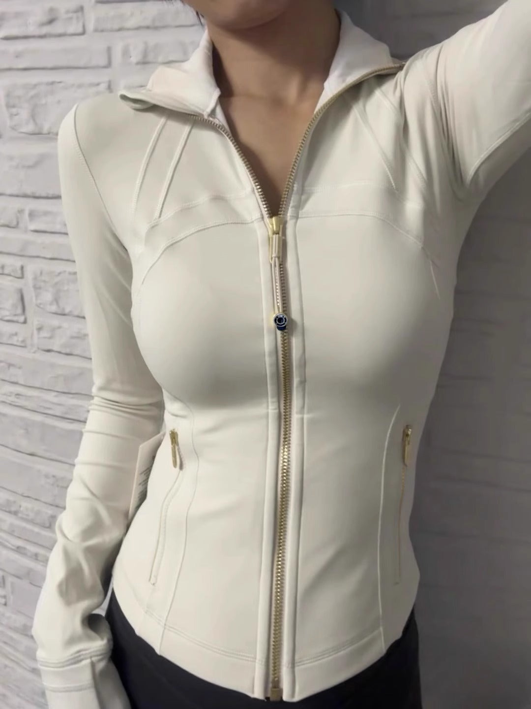 Womens Fitness Yoga Jacket Long Sleeve Sports Top