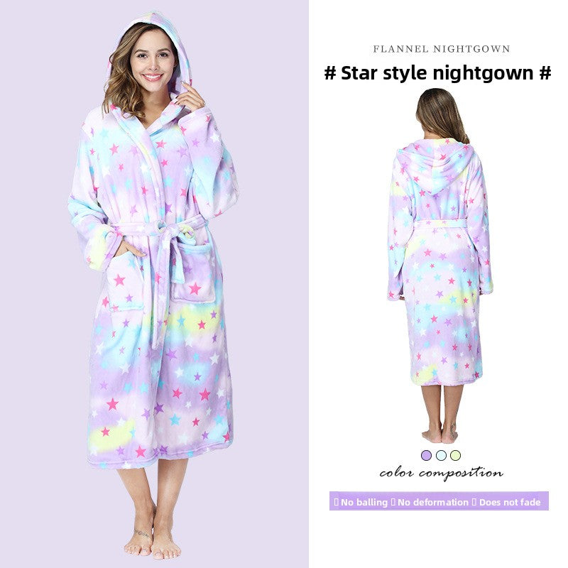Womens Flannel Robe