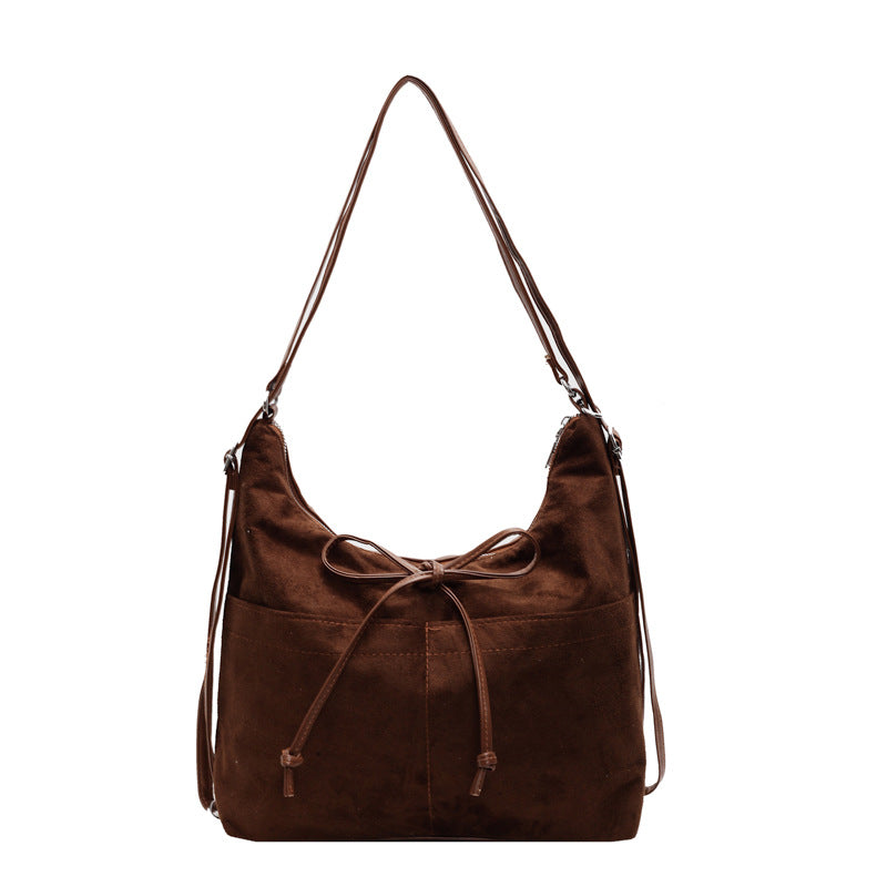 Womens Flannel Tote Bag with Adjustable Strap