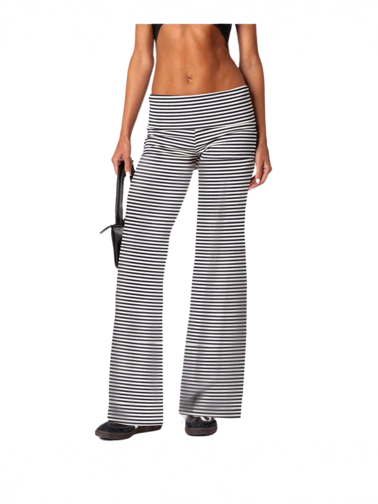Womens Flared Casual Pants