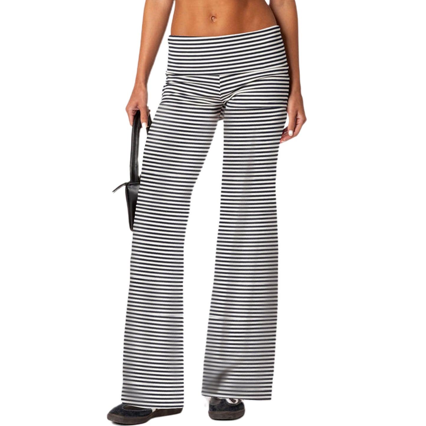 Womens Flared Casual Pants