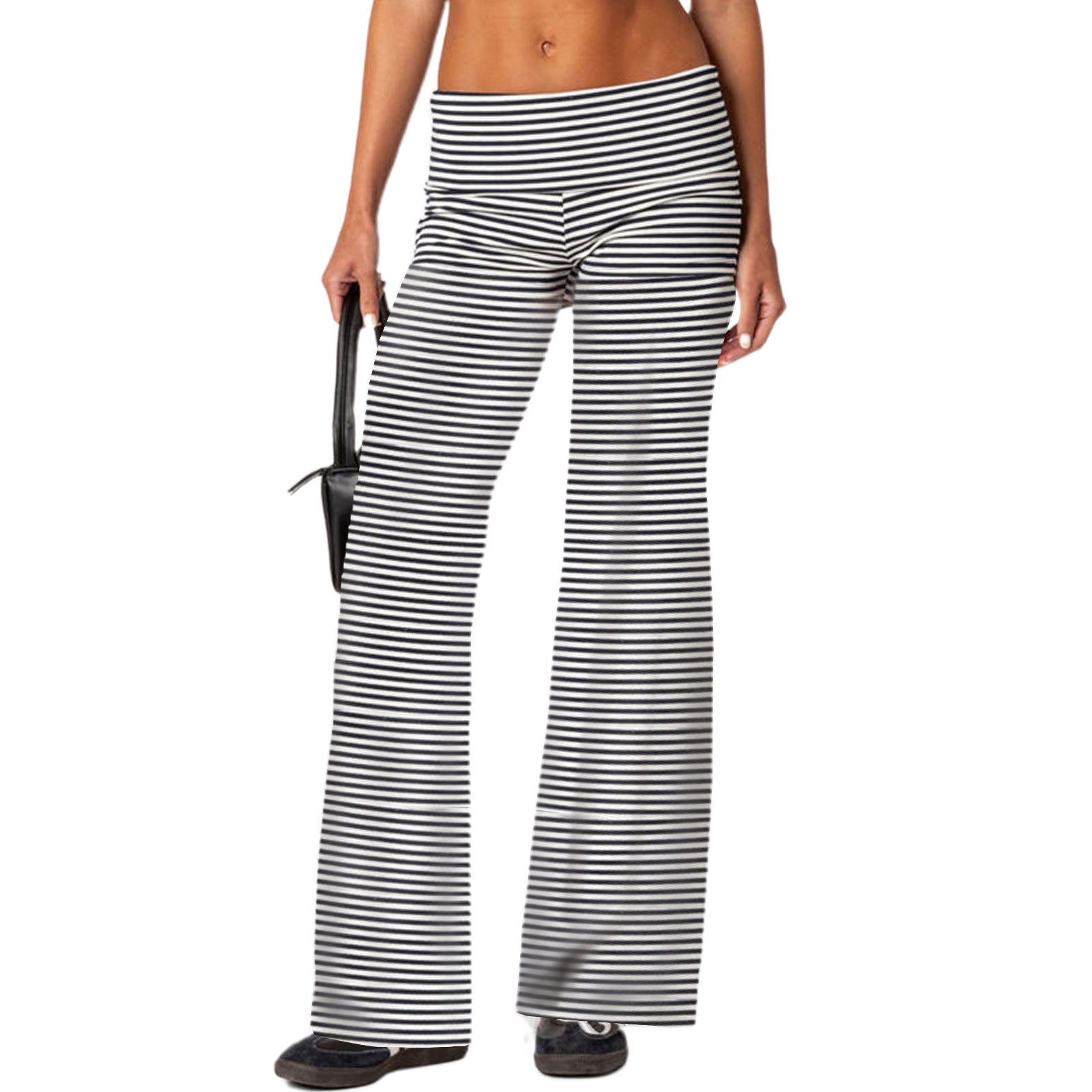 Womens Flared Casual Pants