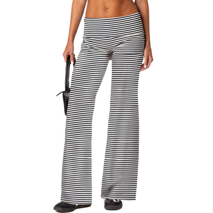 Womens Flared Casual Pants