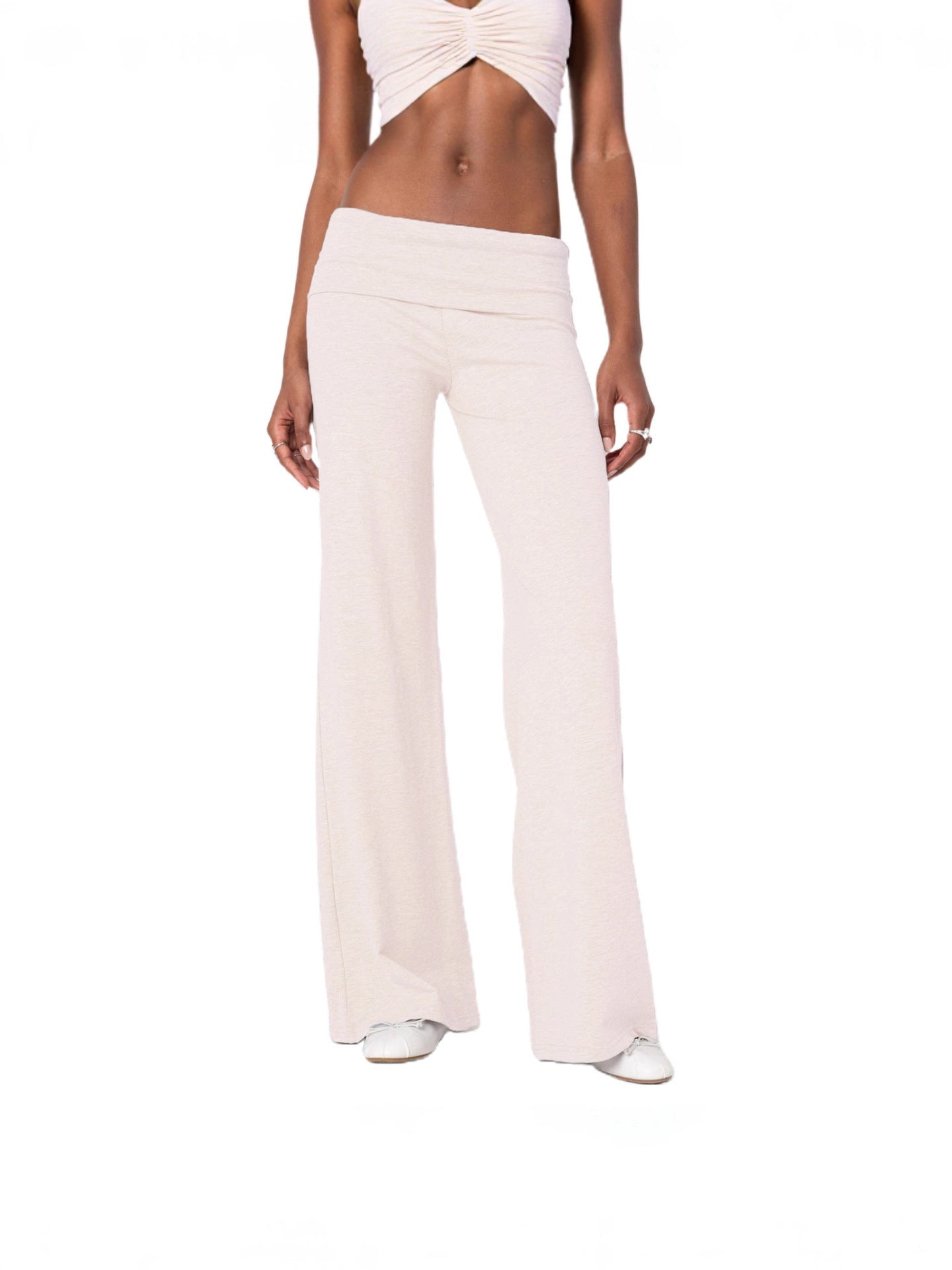 Womens Flared Casual Pants