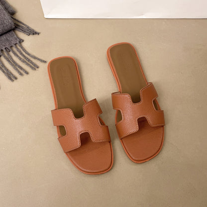 Womens Flat Slide Sandals