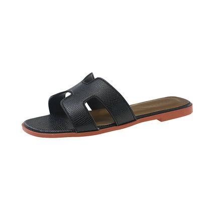 Womens Flat Slide Sandals