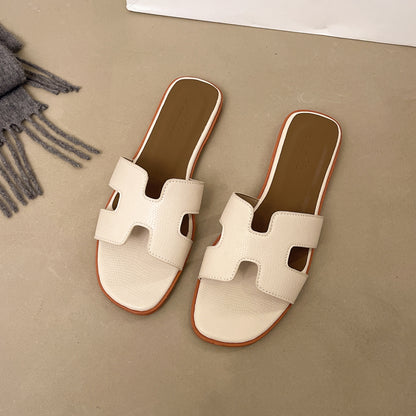 Womens Flat Slide Sandals