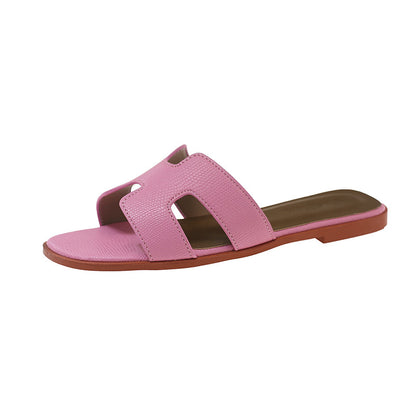 Womens Flat Slide Sandals