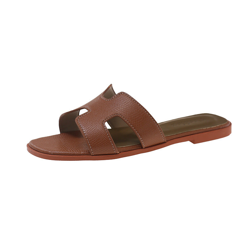 Womens Flat Slide Sandals