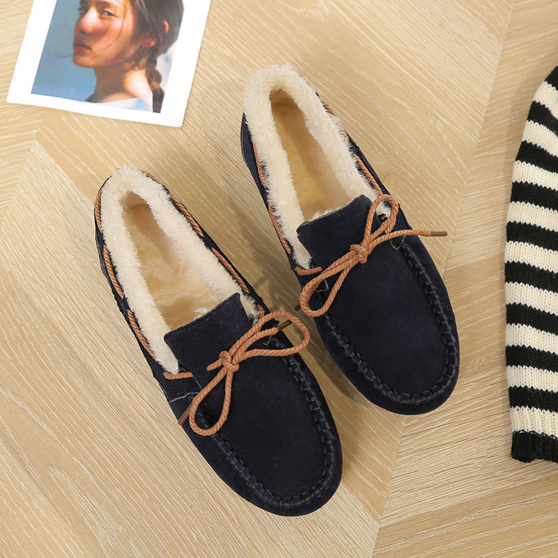 Womens Flat Winter Cotton Shoes