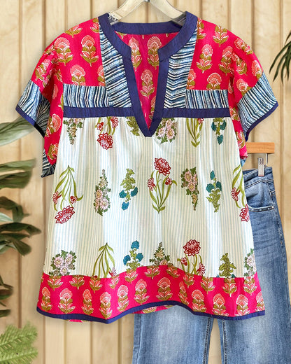 Womens Floral Print Casual Shirt