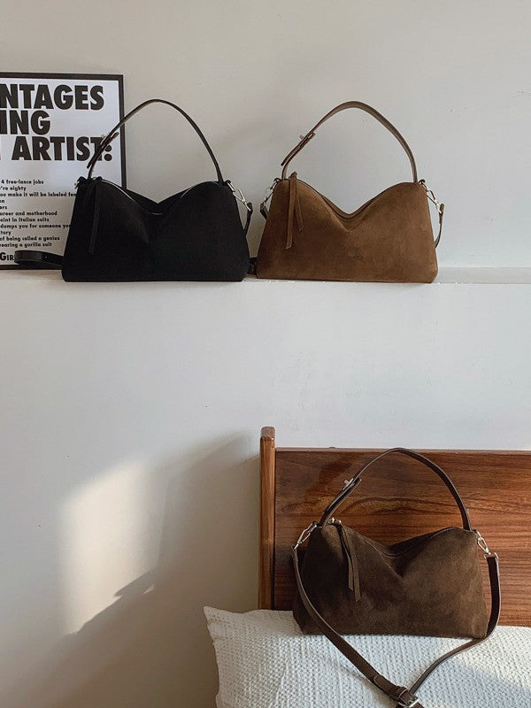 Womens Frosted Leather Crossbody Bag