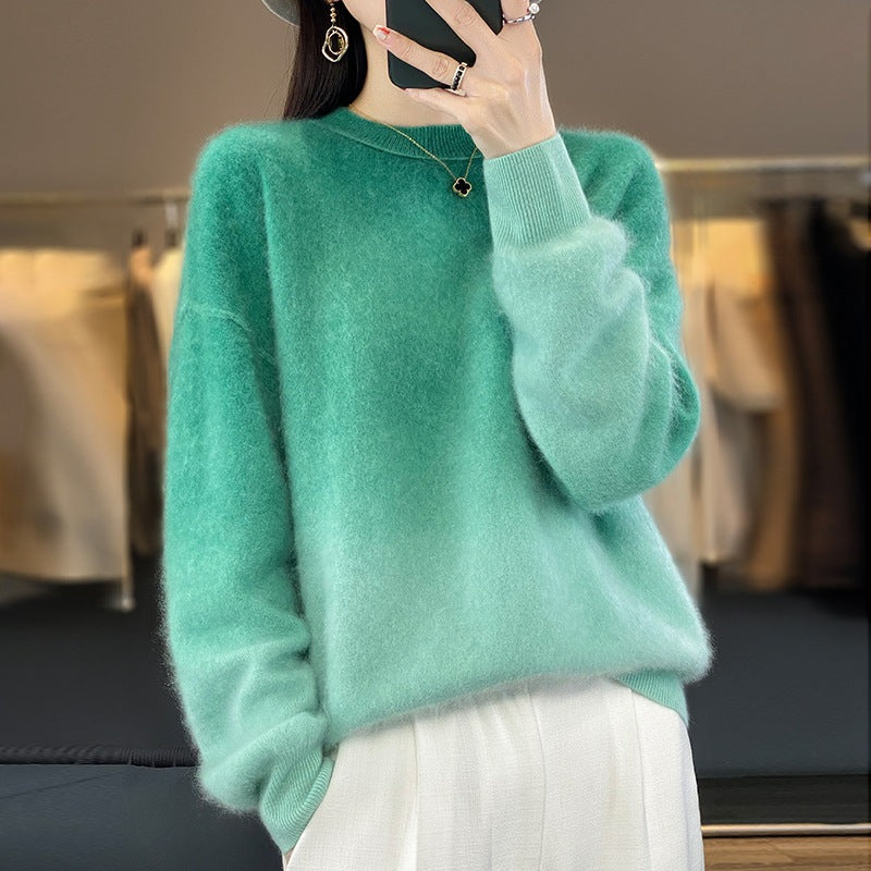 Womens Gradient Cashmere Sweater