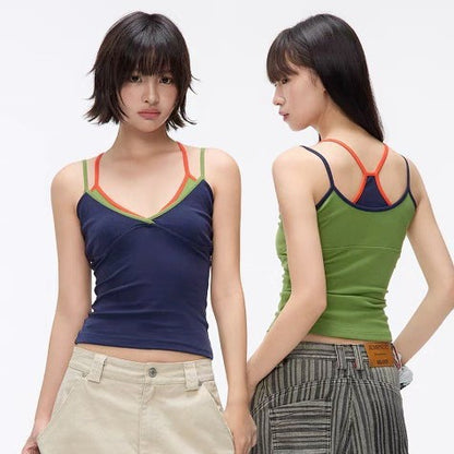 Womens Halter Neck Camisole Top with Pads