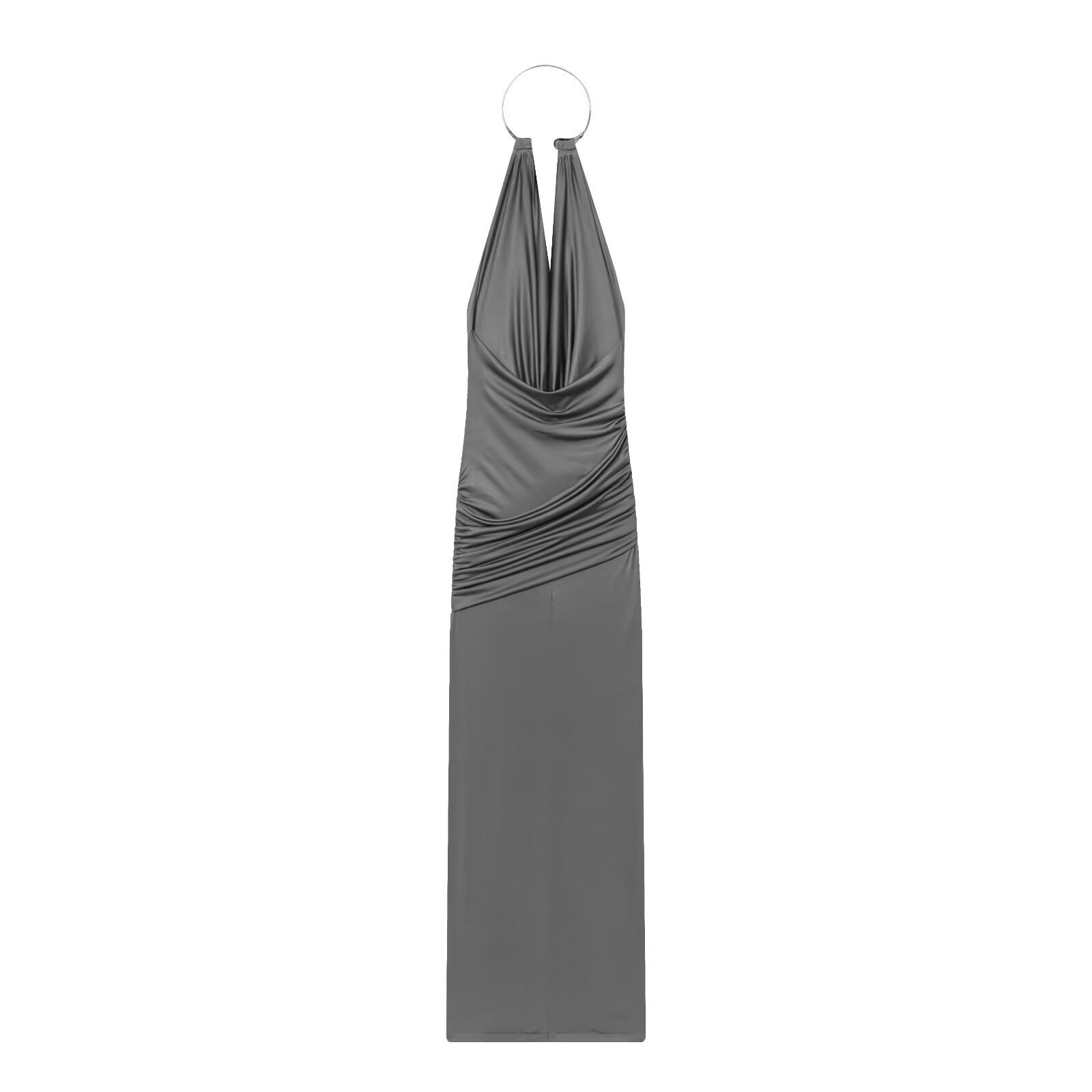Womens Halter Neck Long Dress