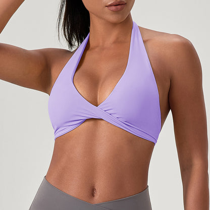 Womens Halter Neck Yoga Bra