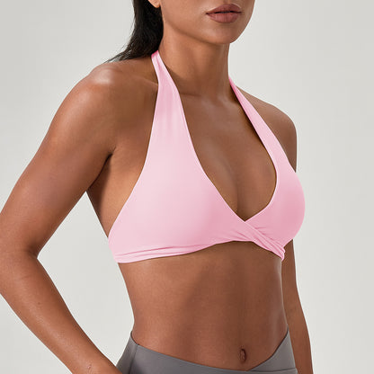 Womens Halter Neck Yoga Bra